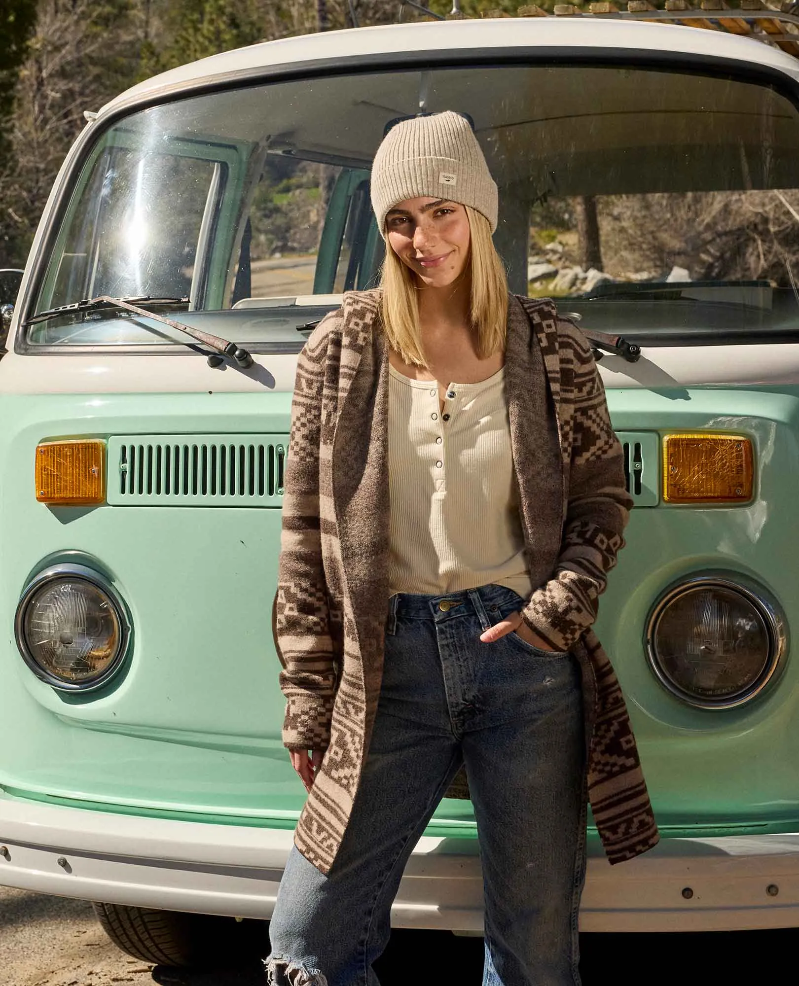 Heartfelt Hoodie - Chestnut Fair Isle - SALE