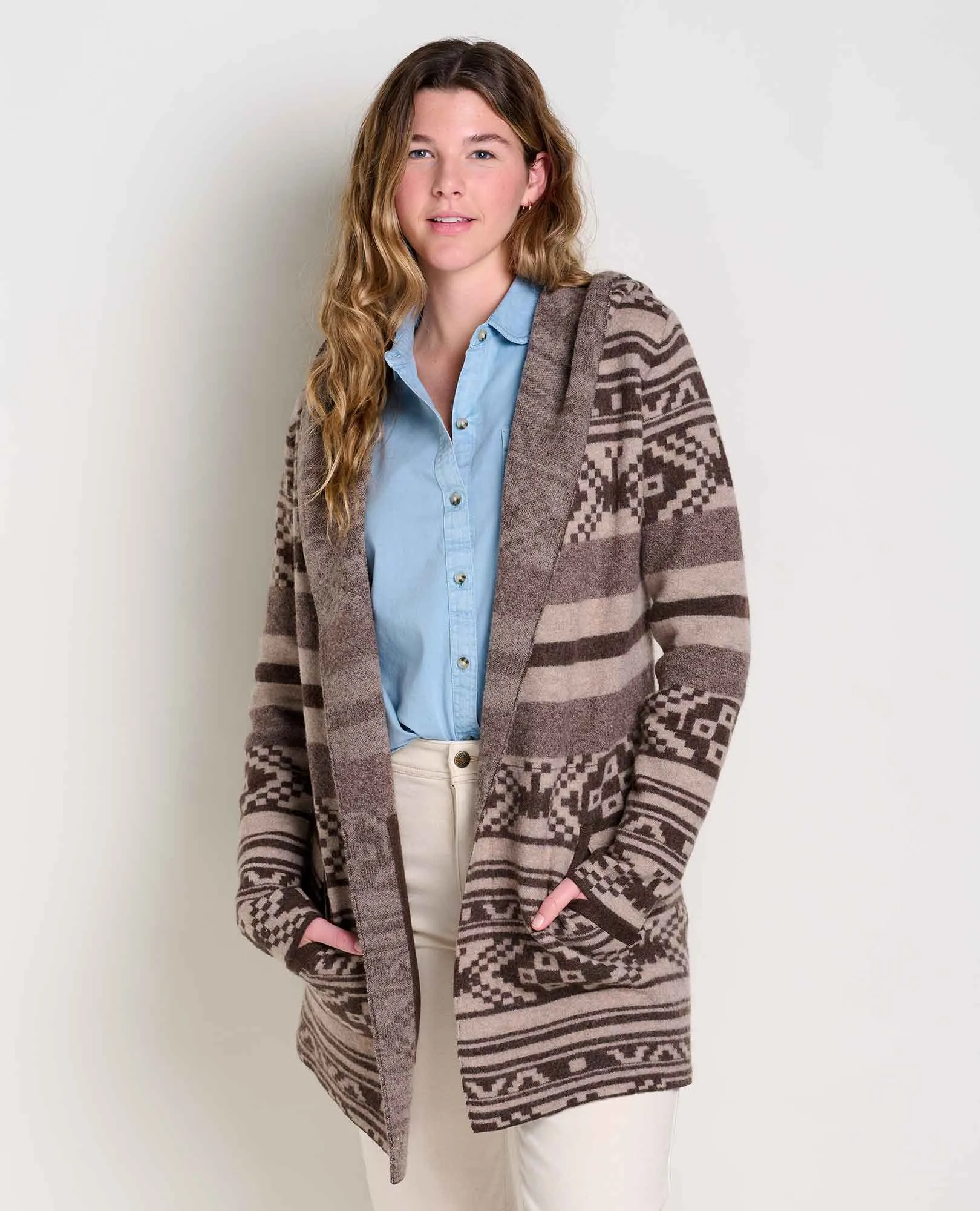 Heartfelt Hoodie - Chestnut Fair Isle - SALE