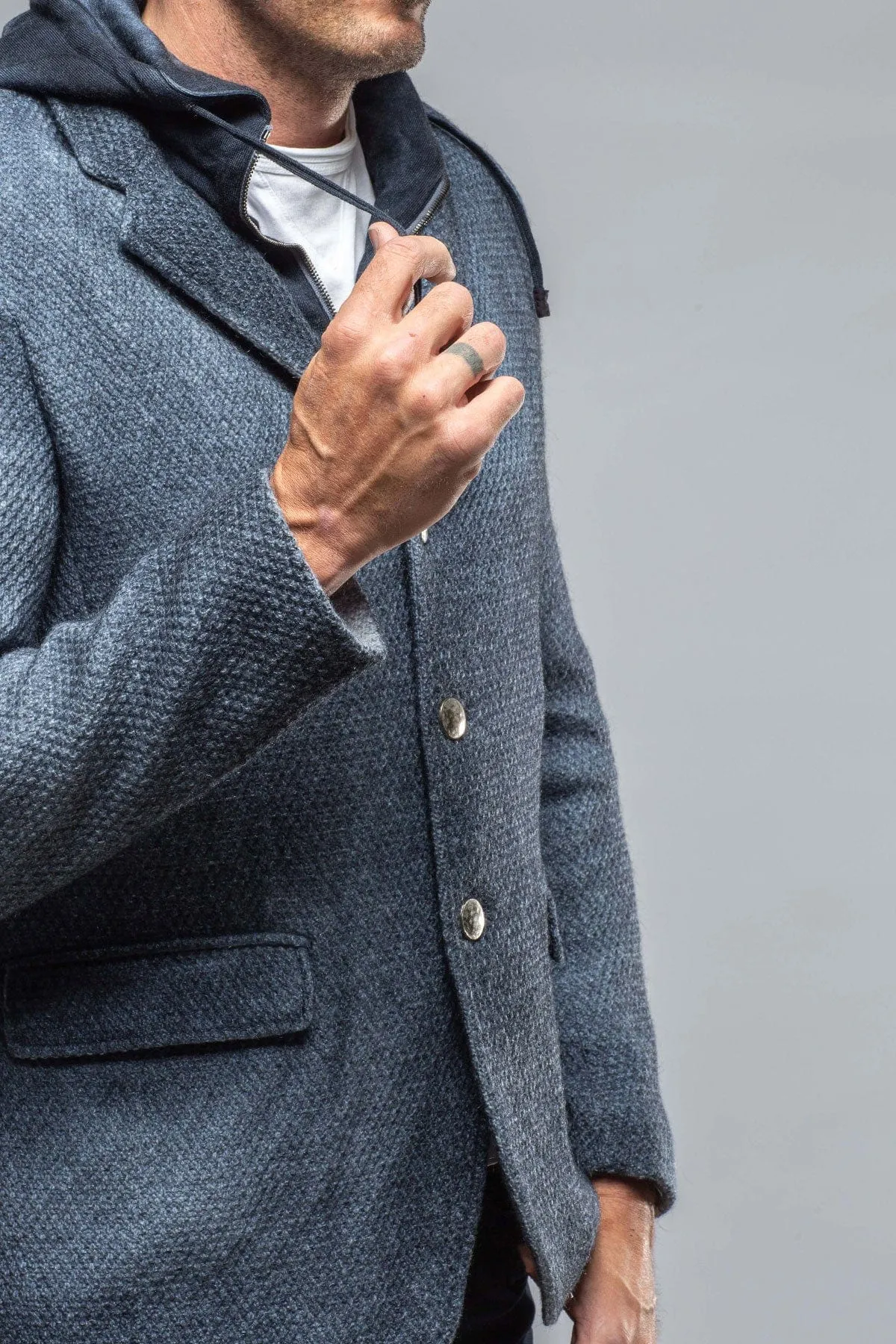 Hooded Mohair Coat