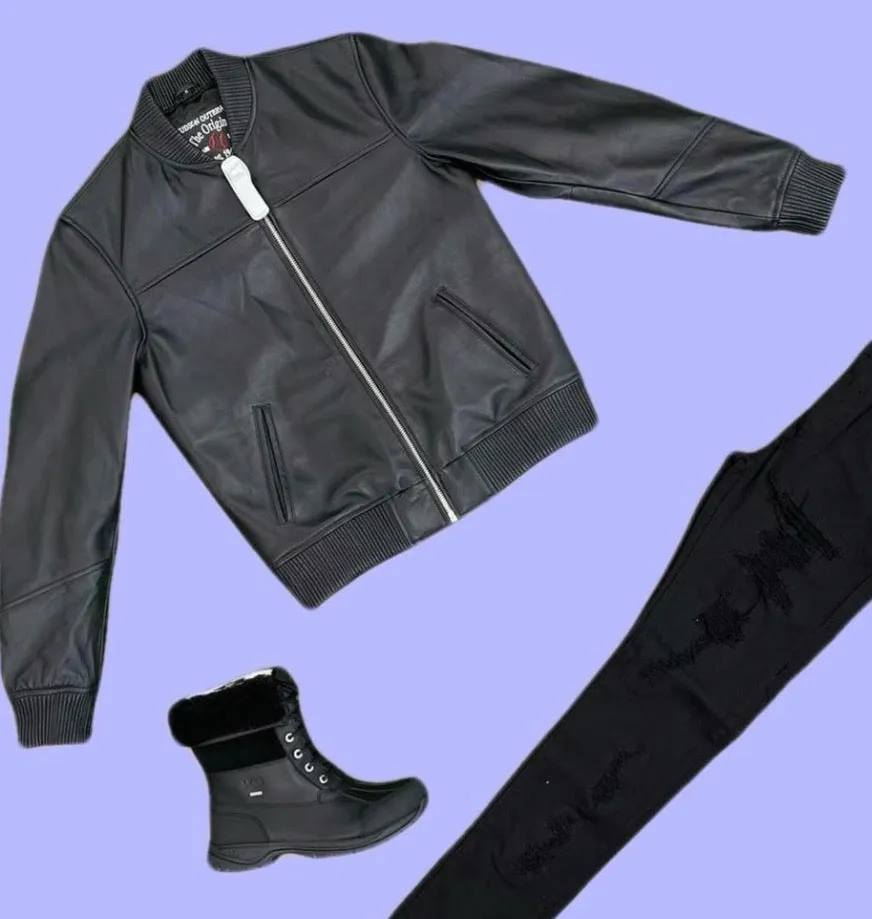 HUDSON “THE ORIGINAL BASEBALL JACKET” LEATHER