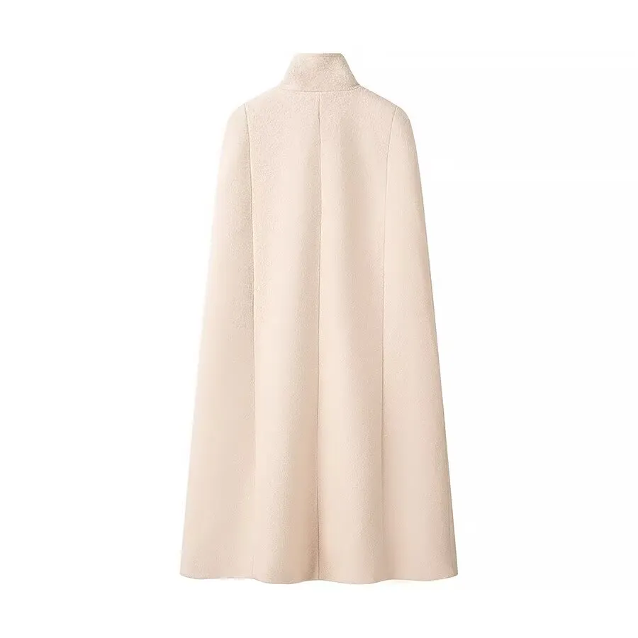 JERSA - Vegan Wool Blend Cape Coat