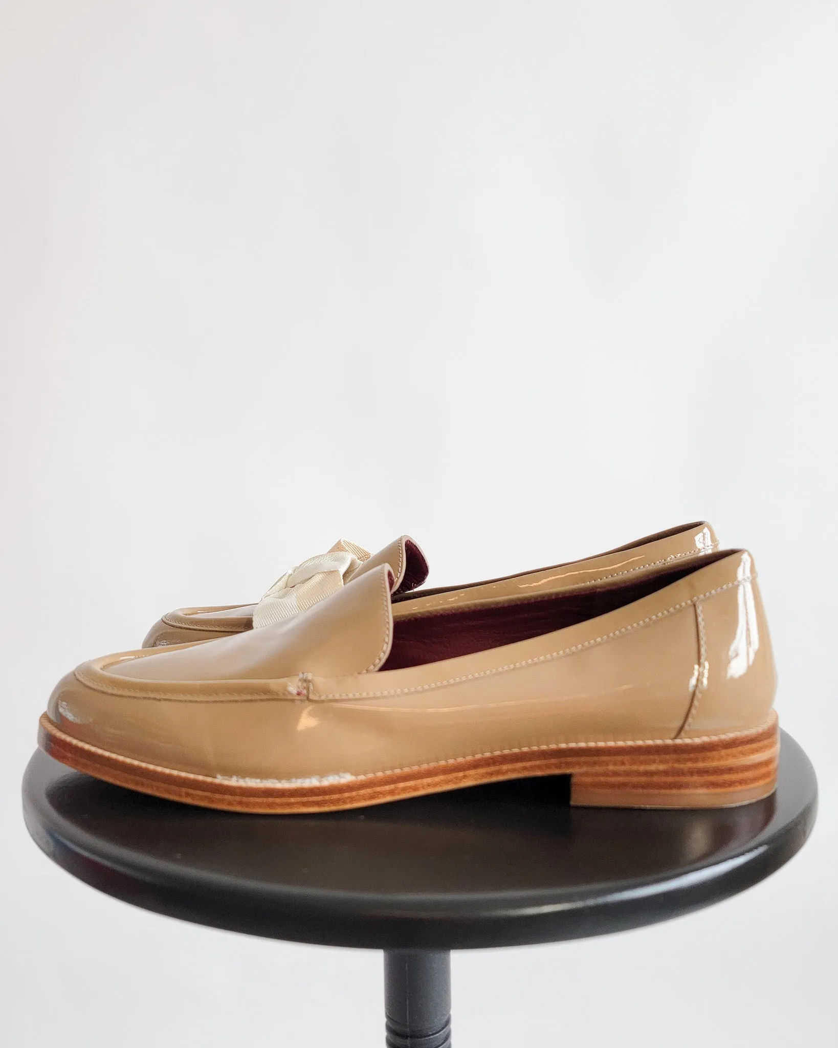 Kate Spade Patent Tan Loafers 6.5