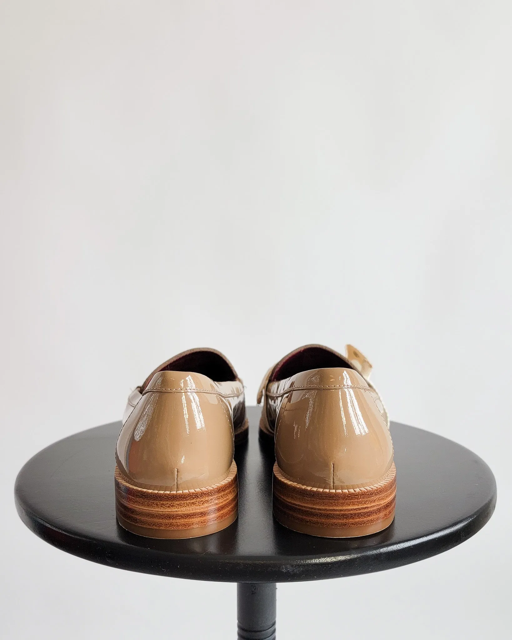 Kate Spade Patent Tan Loafers 6.5