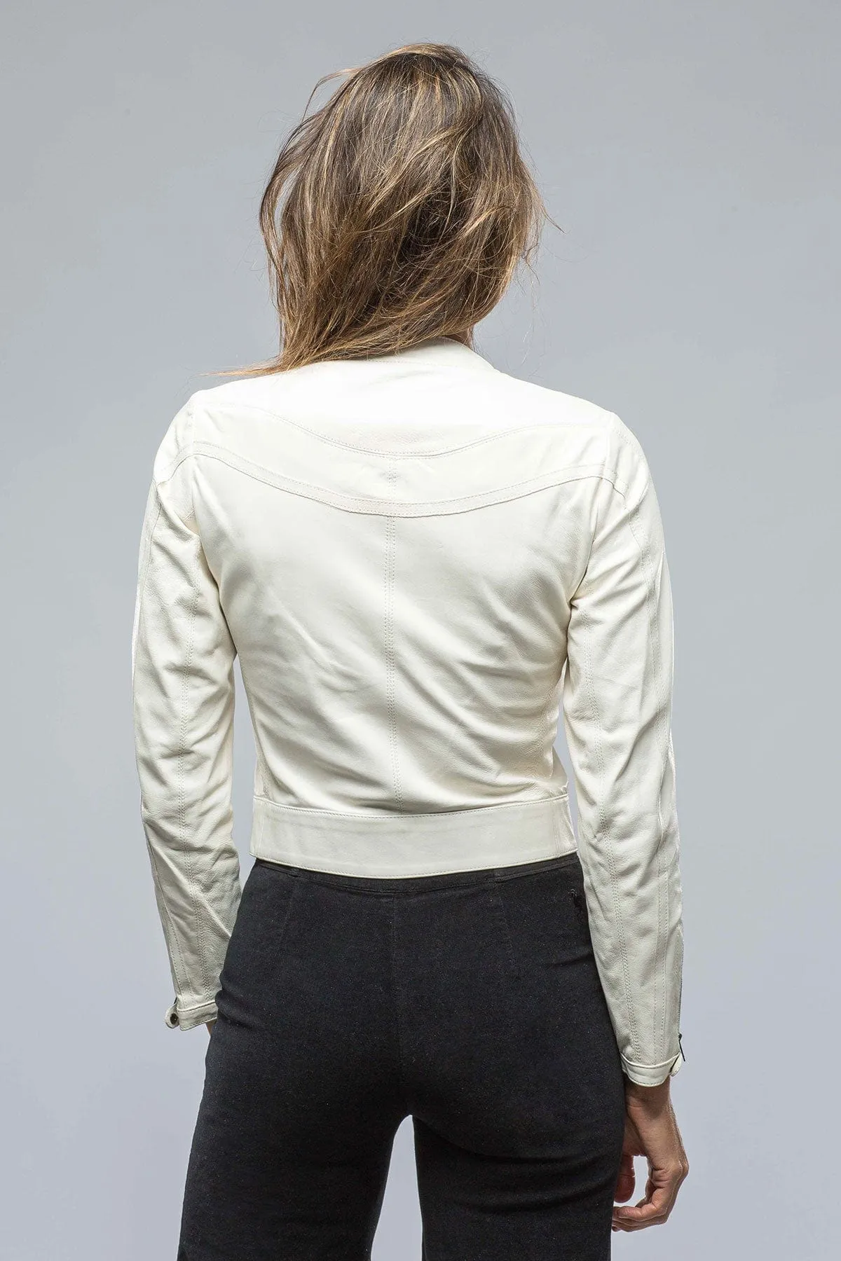 Kiley Short Diagonal Front Moto Jacket