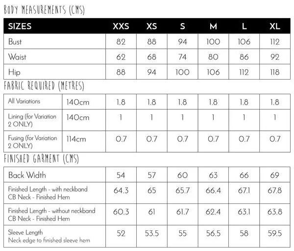 Kochi Kimono Sewing Pattern -- Papercut Patterns
