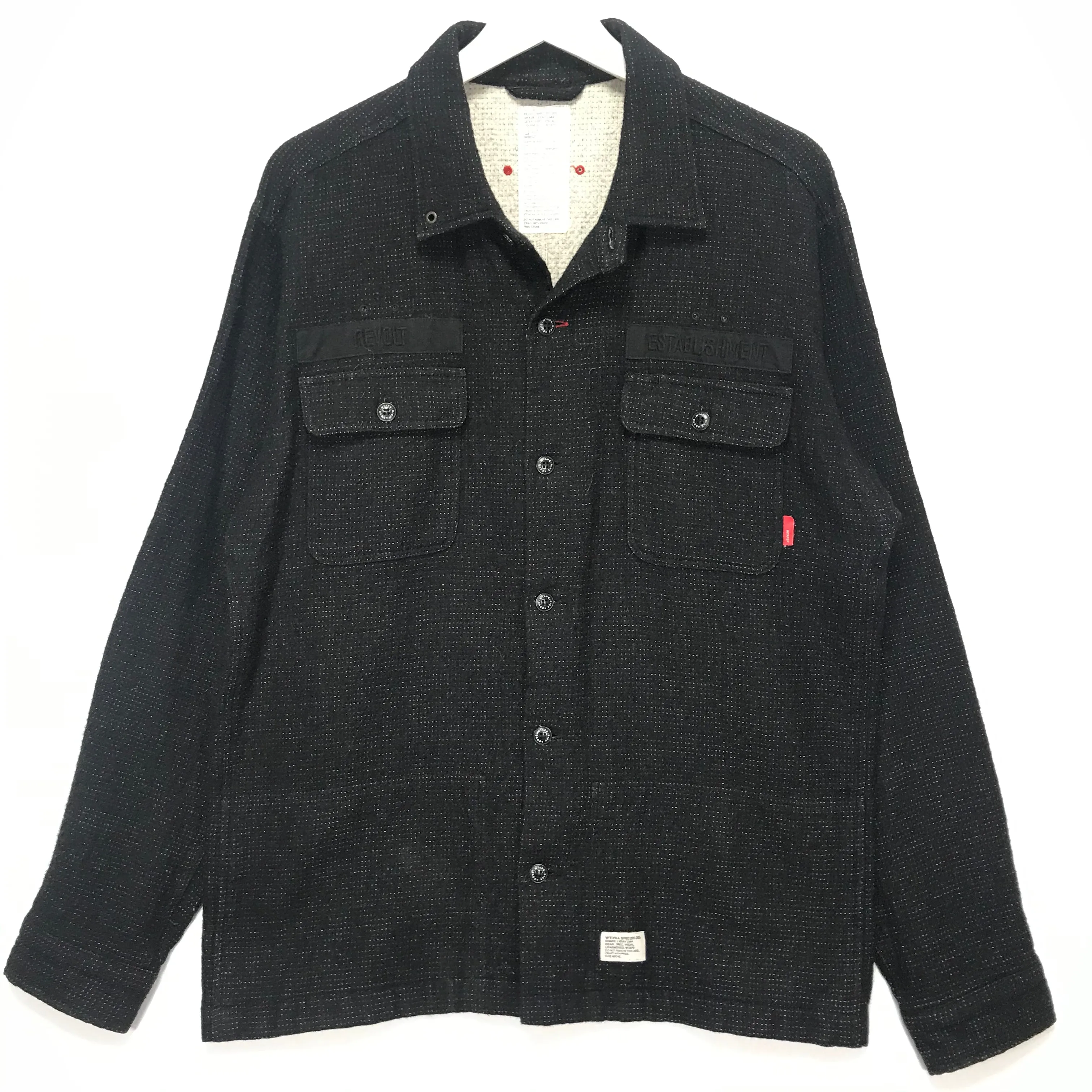 [L] WTaps 08AW Red Dawn Revolt Establishment BUDS L/S Shirt