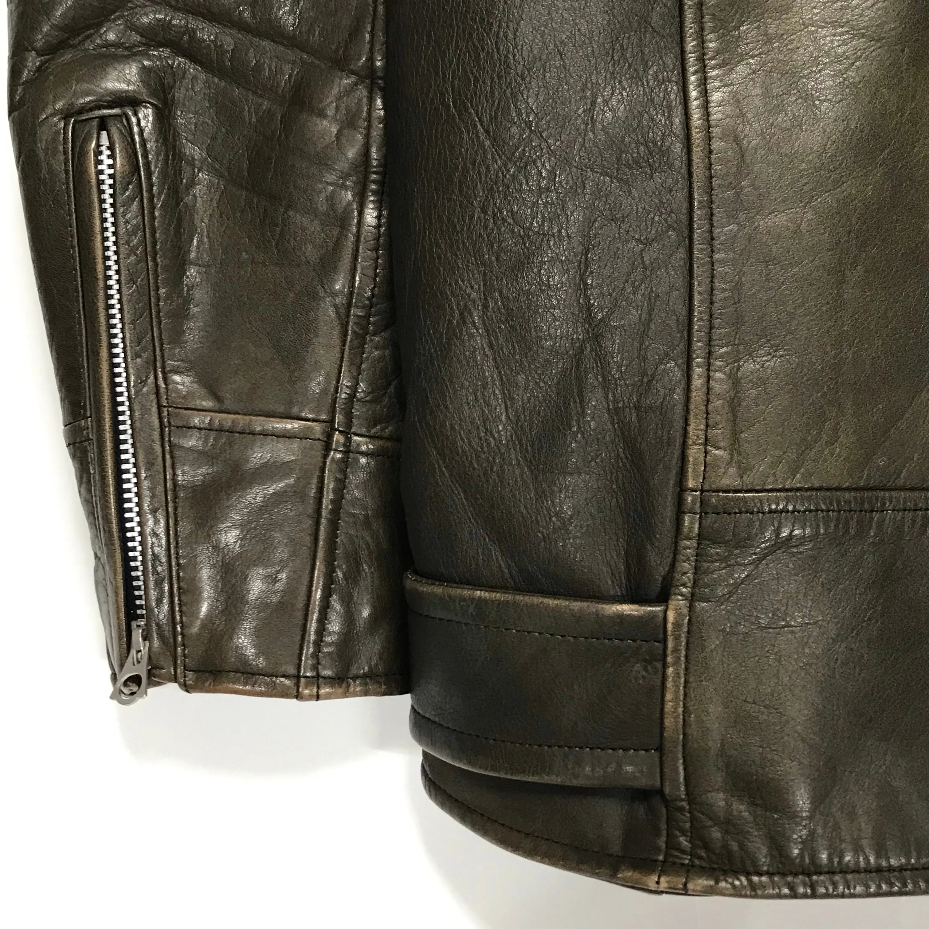 [L] WTaps 10AW Leather Riders Jacket