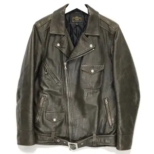 [L] WTaps 10AW Leather Riders Jacket