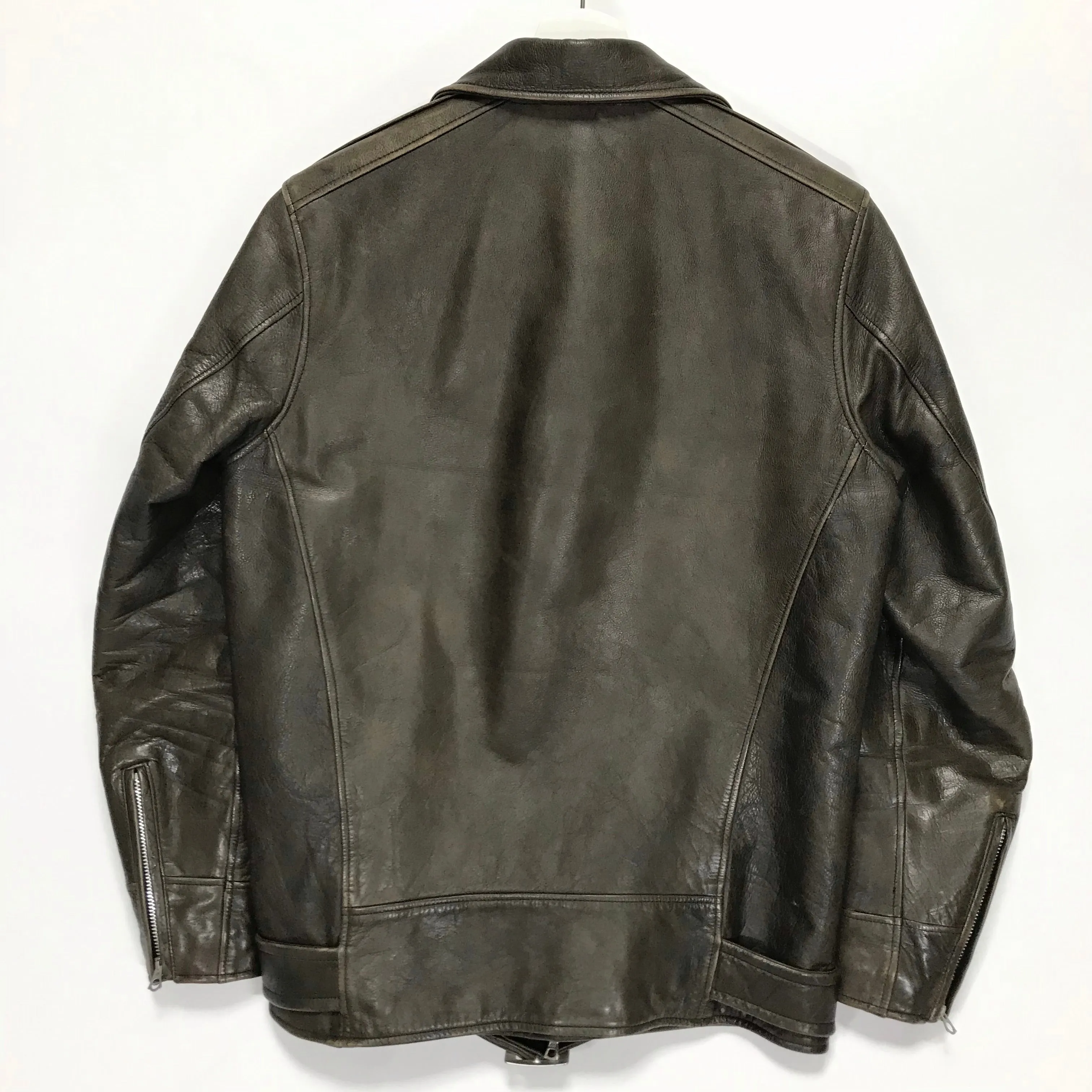 [L] WTaps 10AW Leather Riders Jacket
