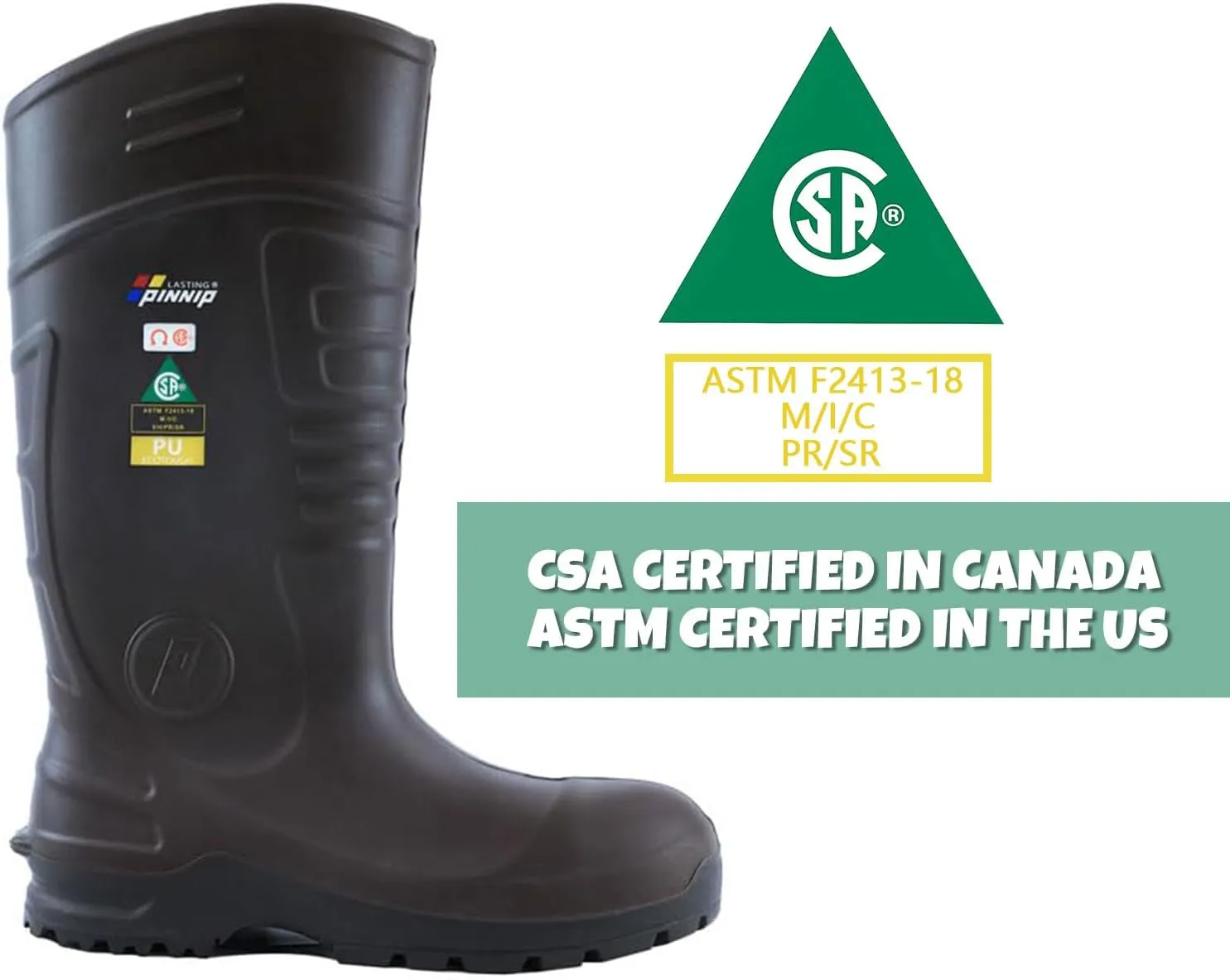 Lightweight Steel Cap Work Boots for Men - Safety Boots Insulated Rubber Boots Puncture Resistant Waterproof Slip Resistant