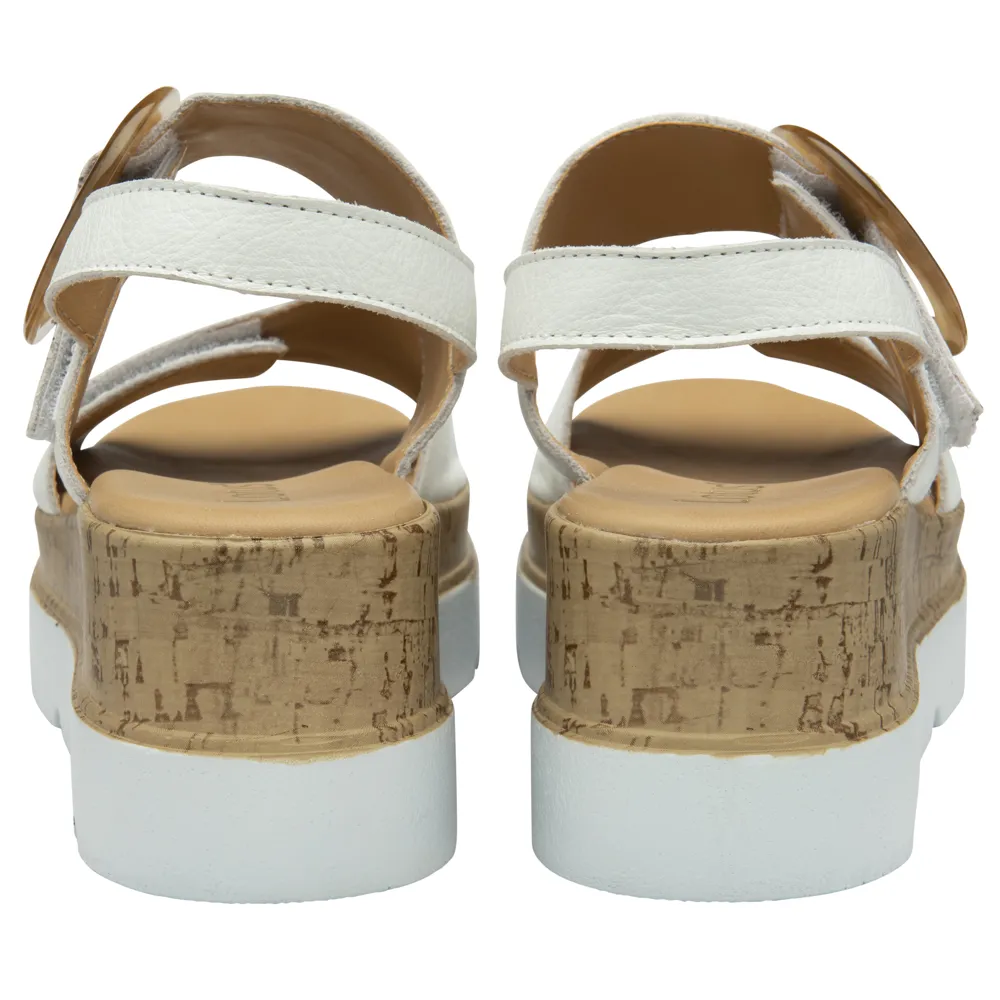 Lotus Cammie White Sandals