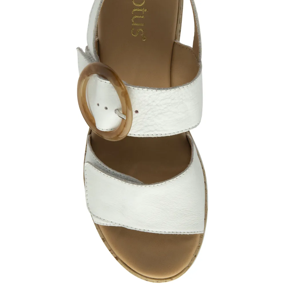 Lotus Cammie White Sandals