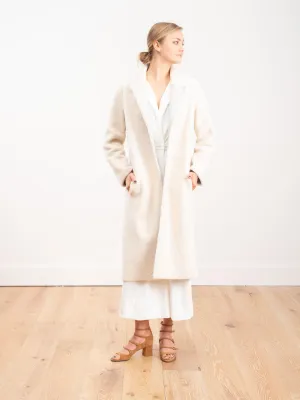 luvas merino city coat - chalk