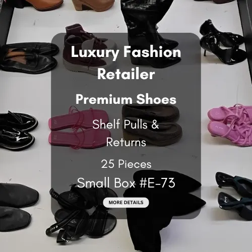 Luxury Fashion Retailer | Premium Shoes | Shelf Pulls & Returns | 25 Pieces | Small Box #E-73