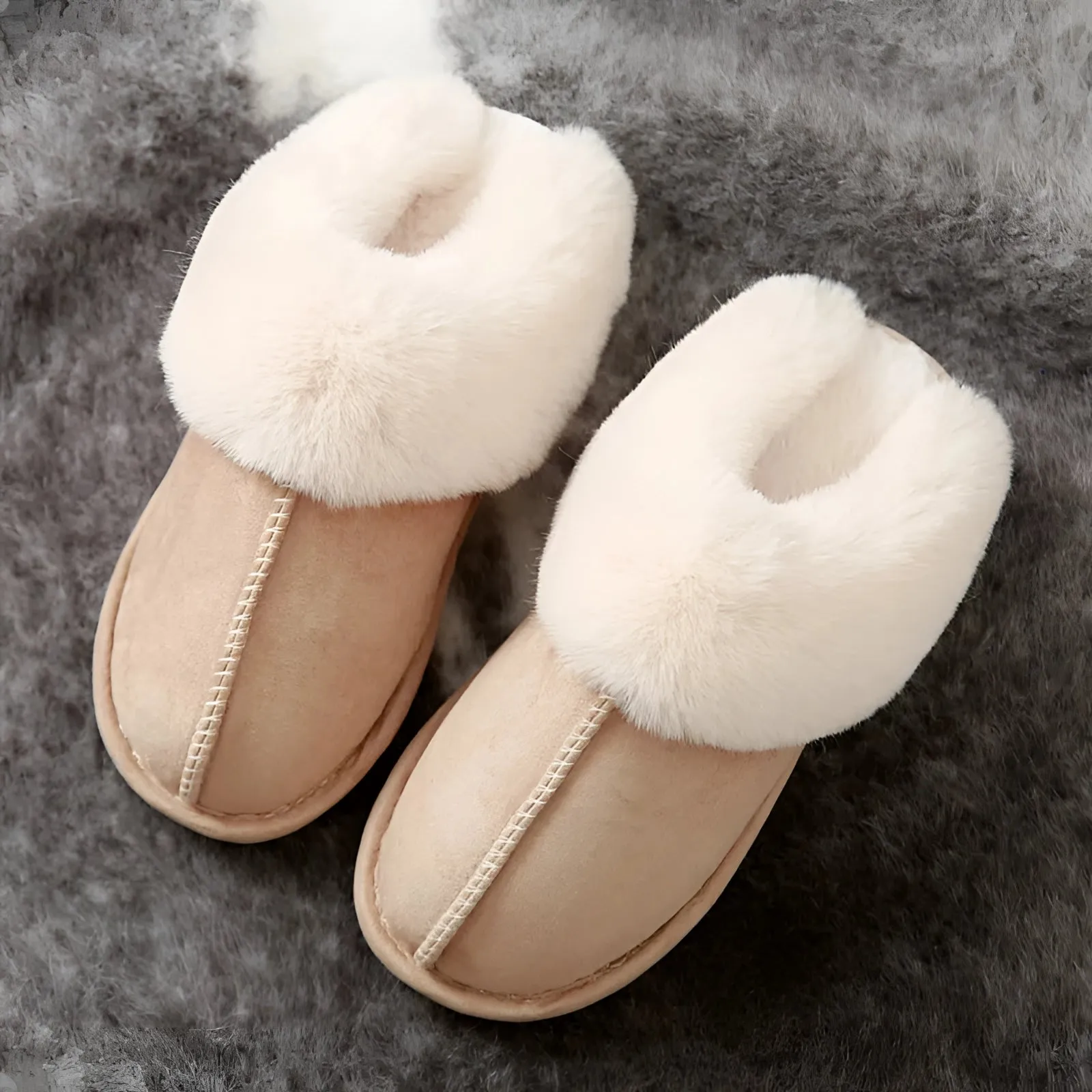 Luxury Sheepskin Slippers | Plush Winter Indoor Footwear