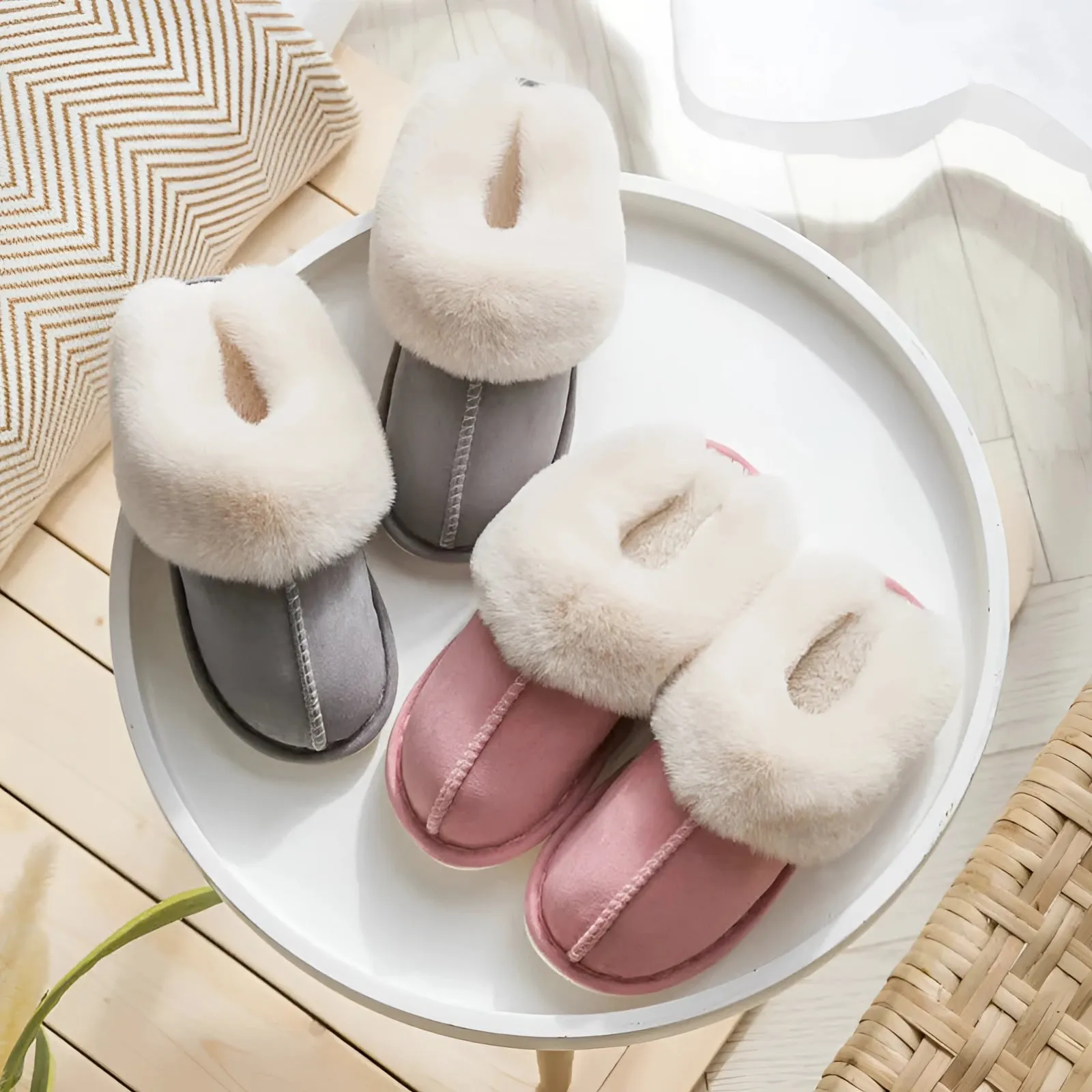 Luxury Sheepskin Slippers | Plush Winter Indoor Footwear