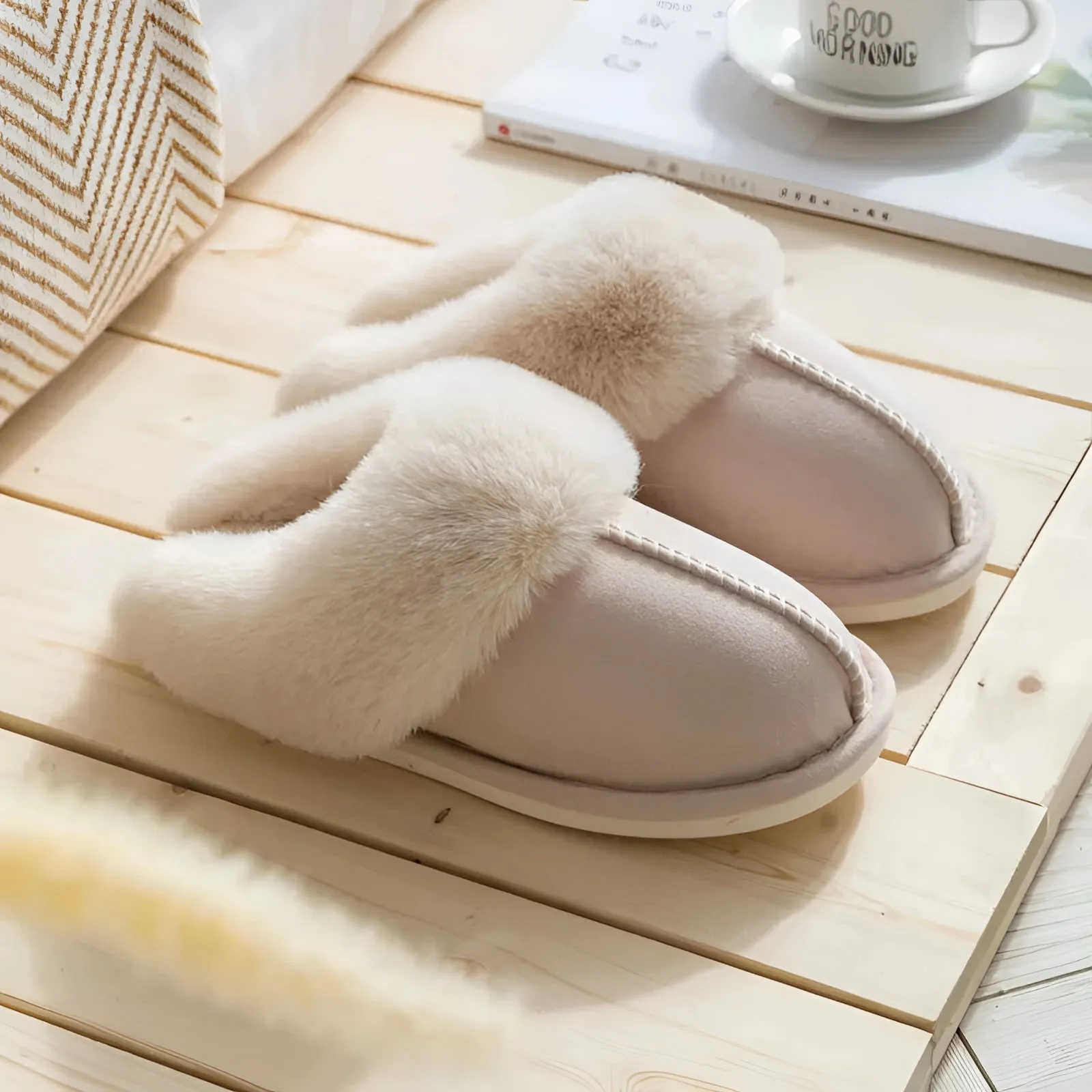 Luxury Sheepskin Slippers | Plush Winter Indoor Footwear