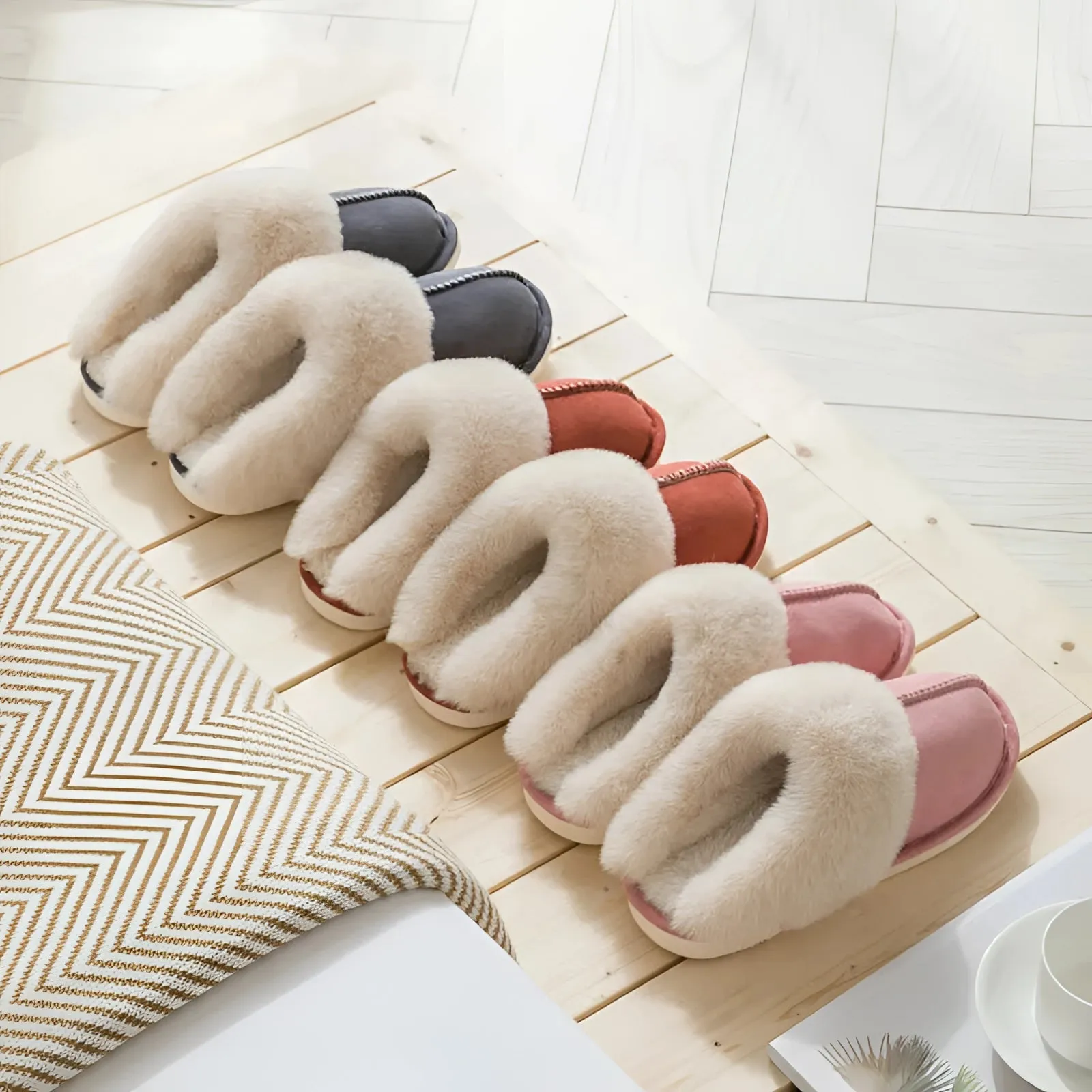 Luxury Sheepskin Slippers | Plush Winter Indoor Footwear