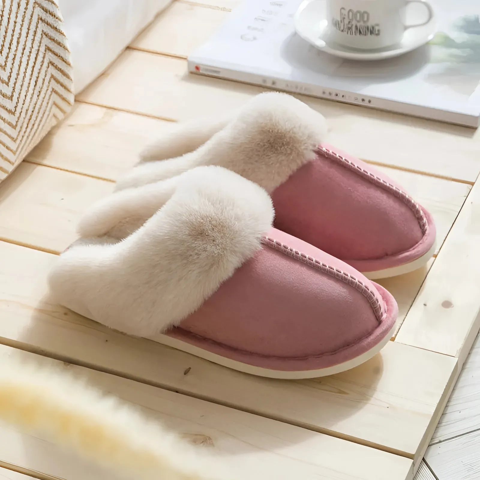 Luxury Sheepskin Slippers | Plush Winter Indoor Footwear