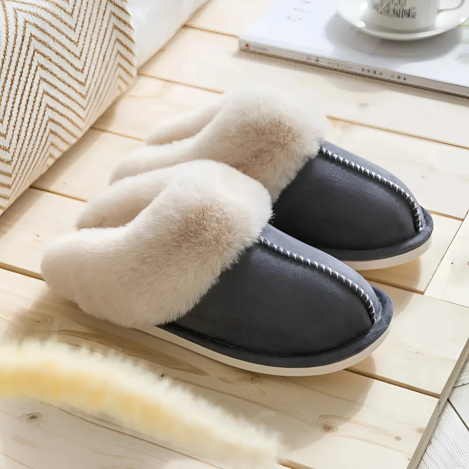 Luxury Sheepskin Slippers | Plush Winter Indoor Footwear