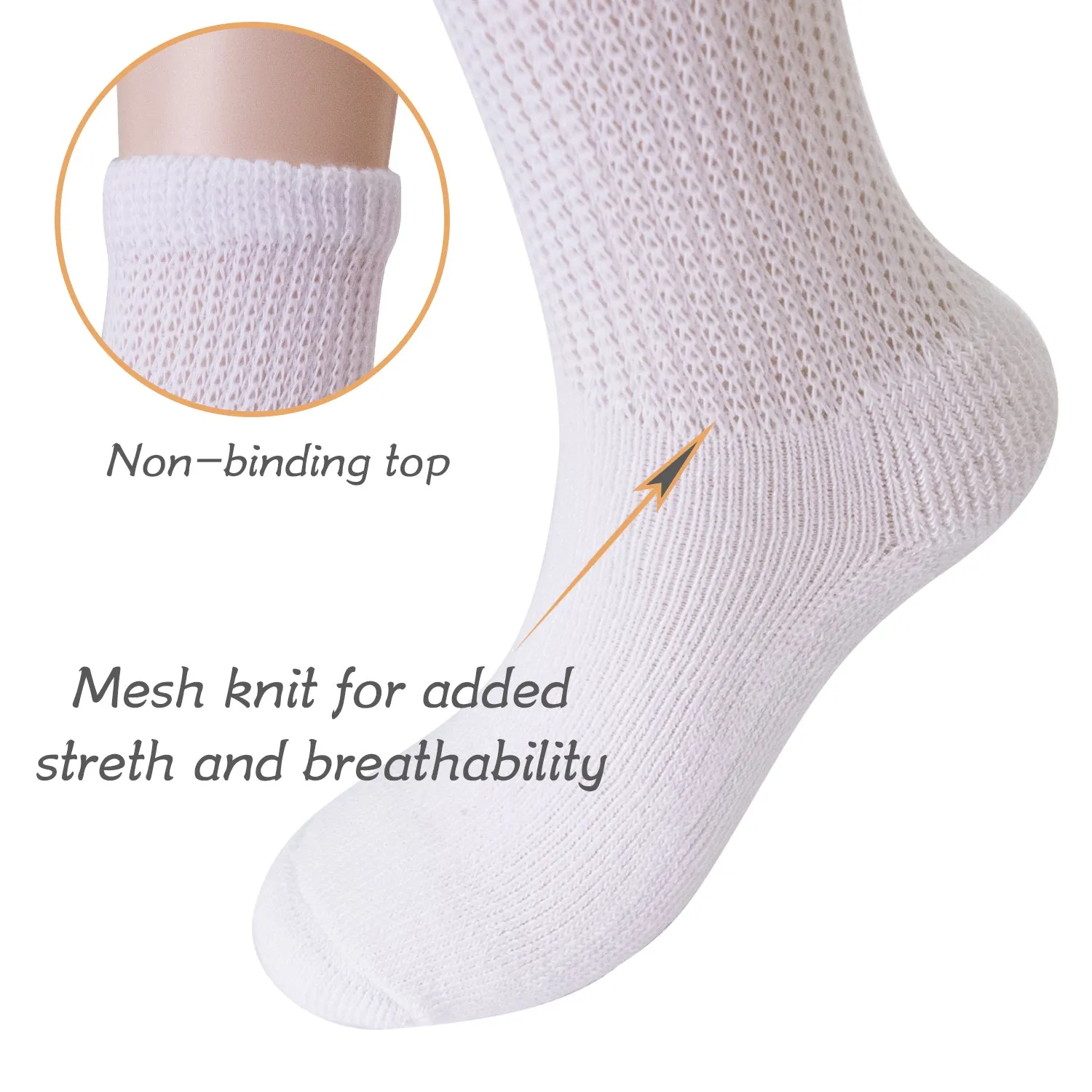 MD Polyester Loose Ankle Socks Cushion Circulatory