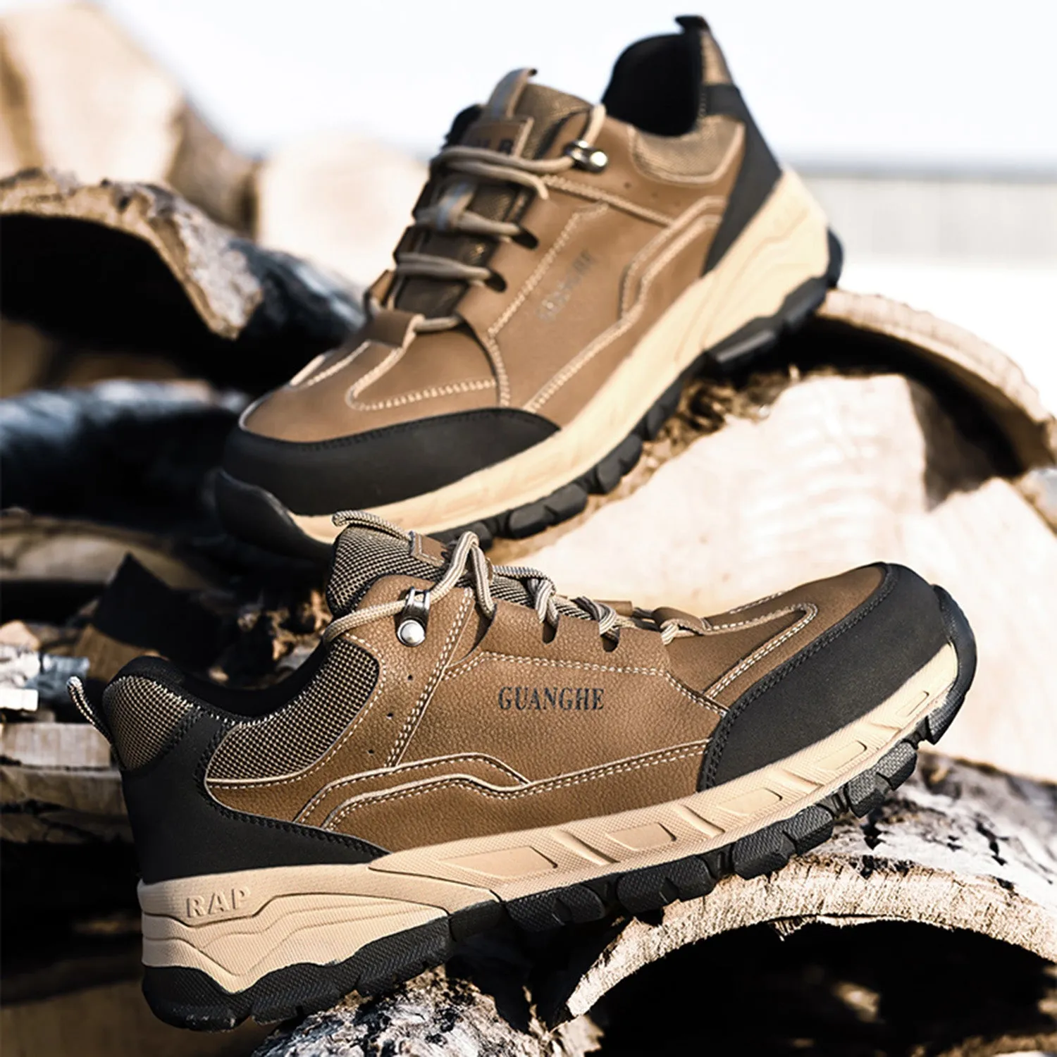 Men's Composite Toe Work Safety Shoes Anti-Slip Industrial Construction Safety Work Boots