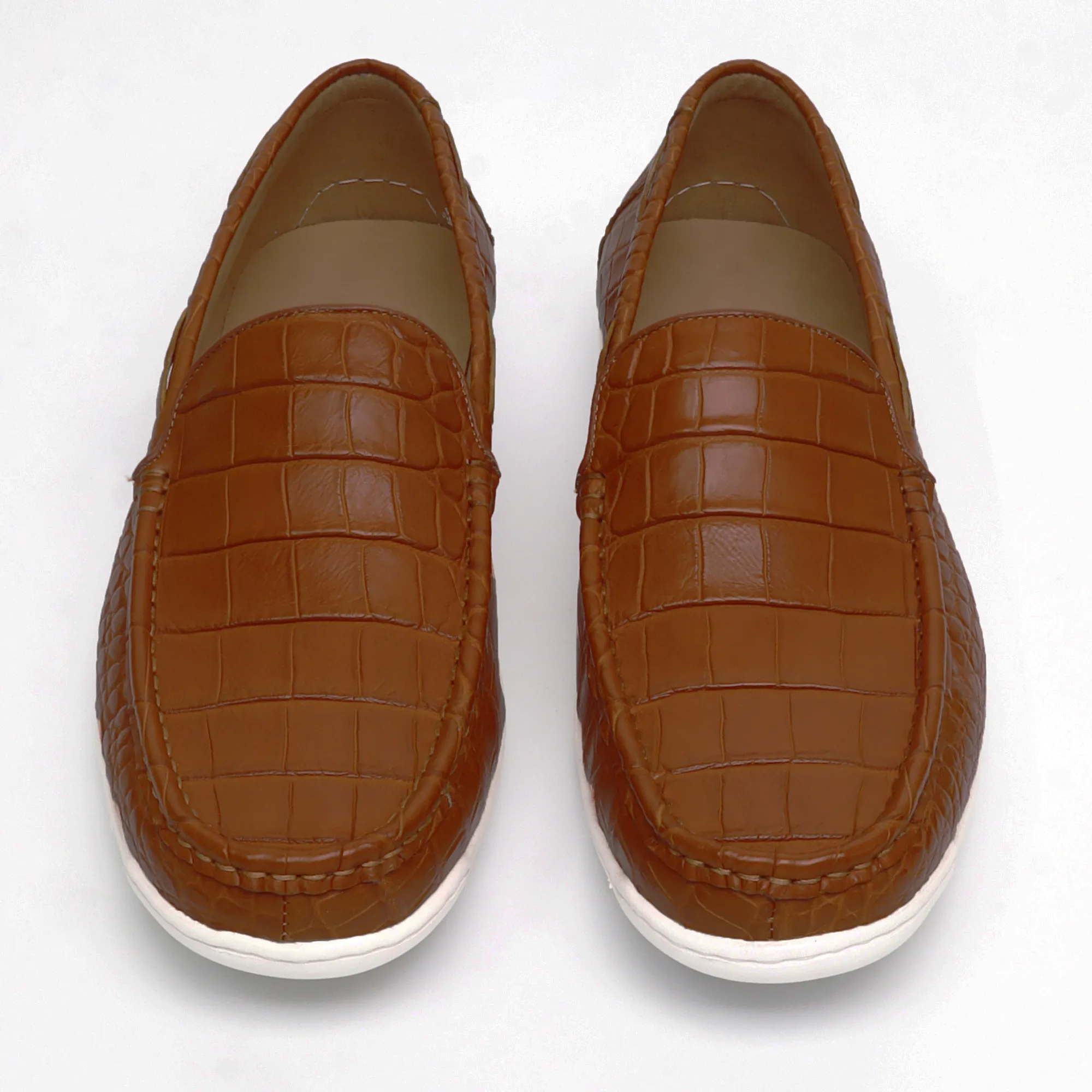 Mens Shoes Genuine Alligator Skin Leather Handmade Alligator Penny Loafers Driving Shoes Slip-On
