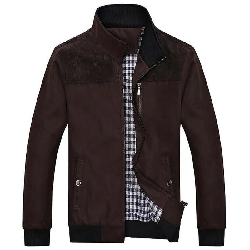 Men's Standing Collar Fashion Jacket Up To 4XL