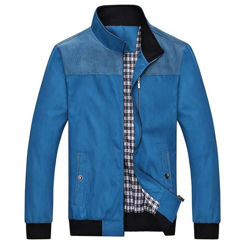 Men's Standing Collar Fashion Jacket Up To 4XL