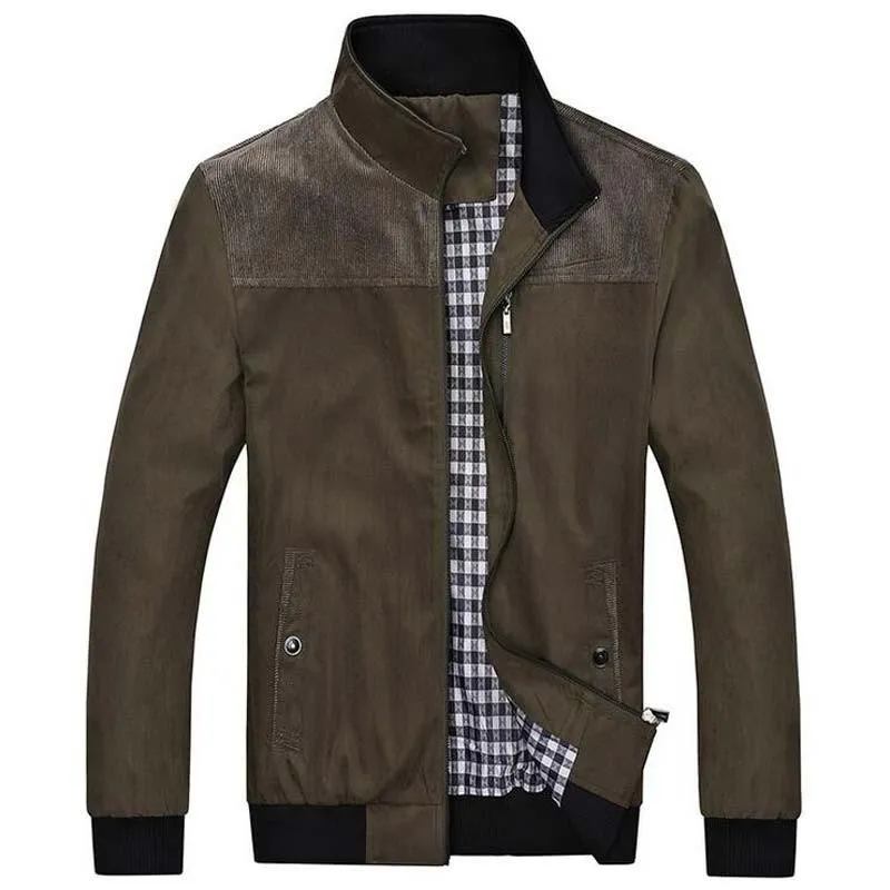Men's Standing Collar Fashion Jacket Up To 4XL
