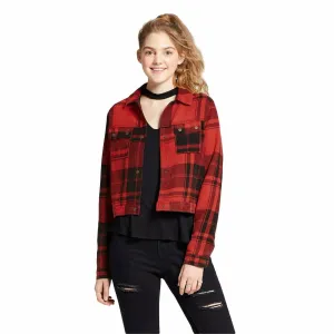 Mossimo Women's Snap Up Flannel Jacket