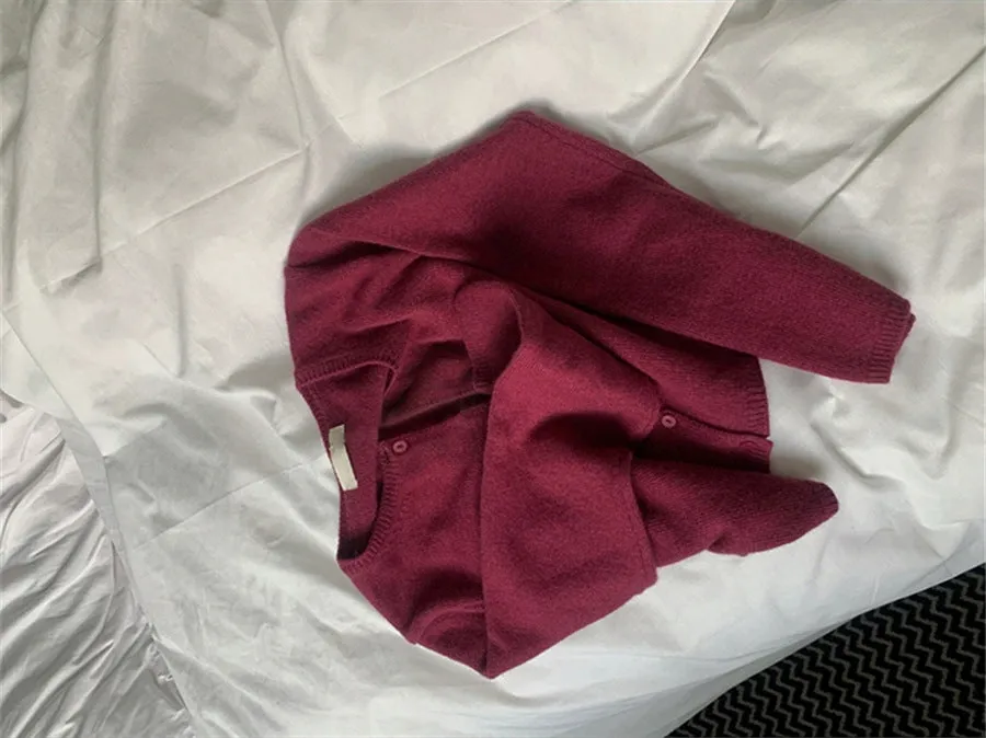 NEW & IN-STOCK - Korean Cropped Wool Blend Cardigan