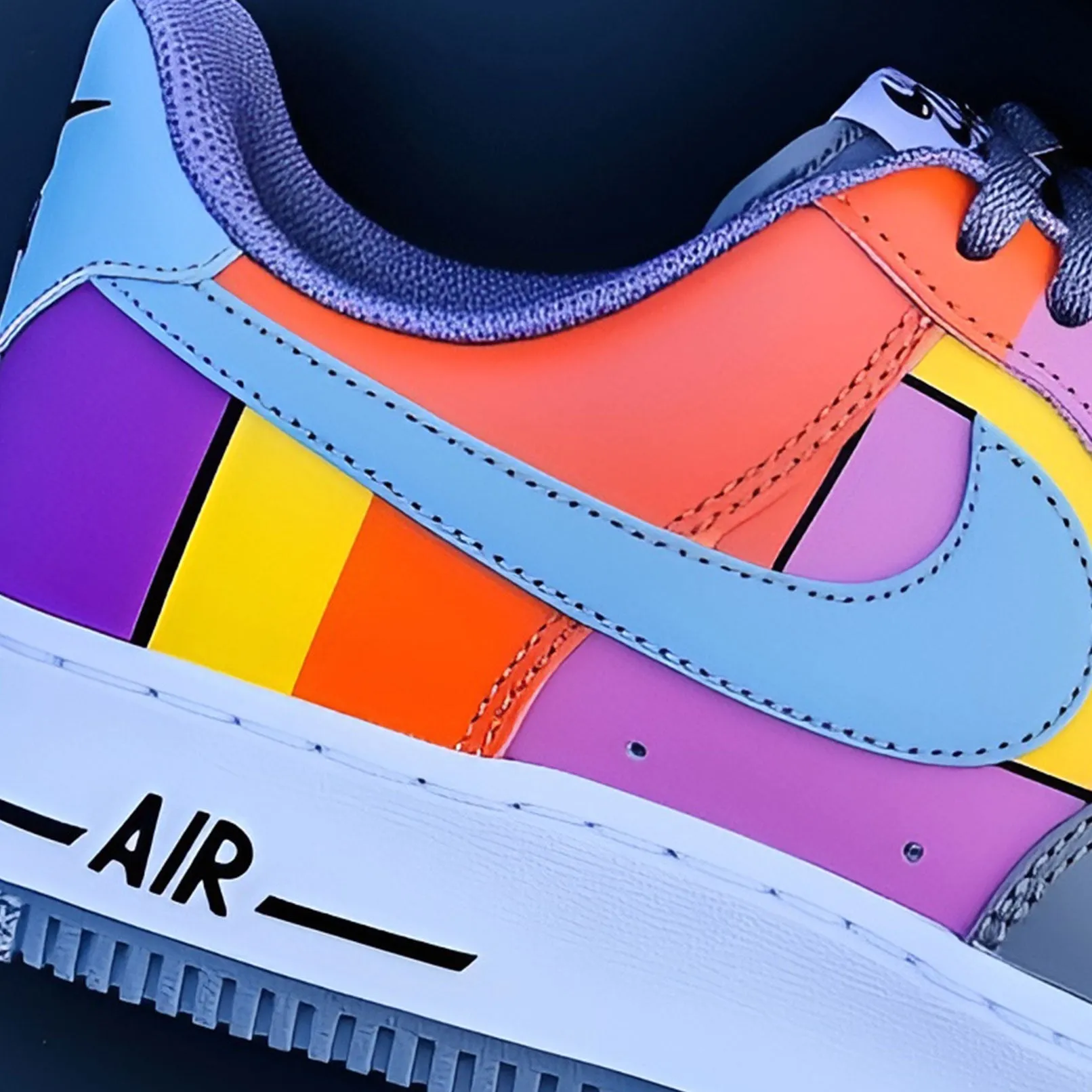Nike Air Force 1 Custom Sneakers | Patchwork
