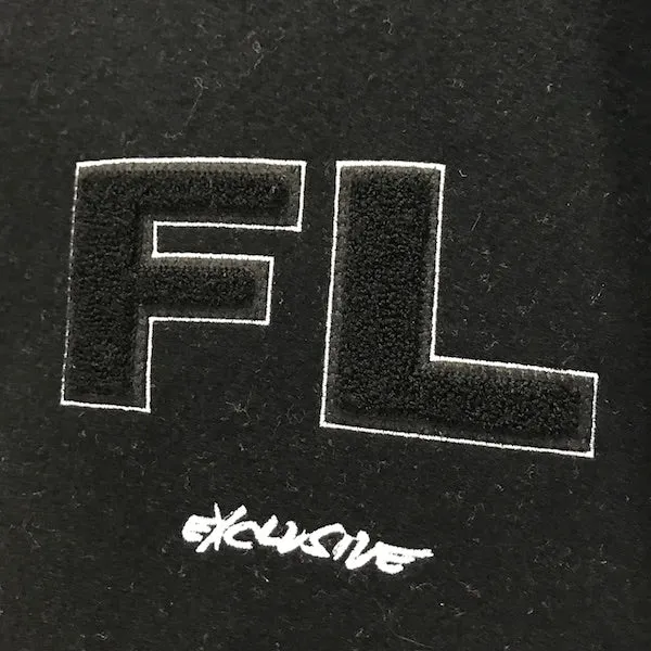 OFFERS OK! [L/XL] Futura Laboratories Pointman Wool / Leather Varsity Jacket Black