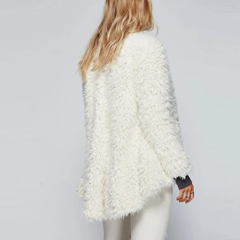 Pammy White Fur Jacket