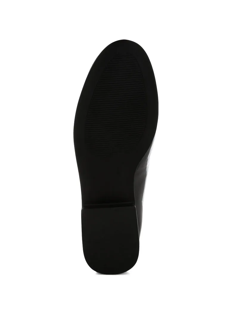 Patent Faux Leather Loafers By RUW