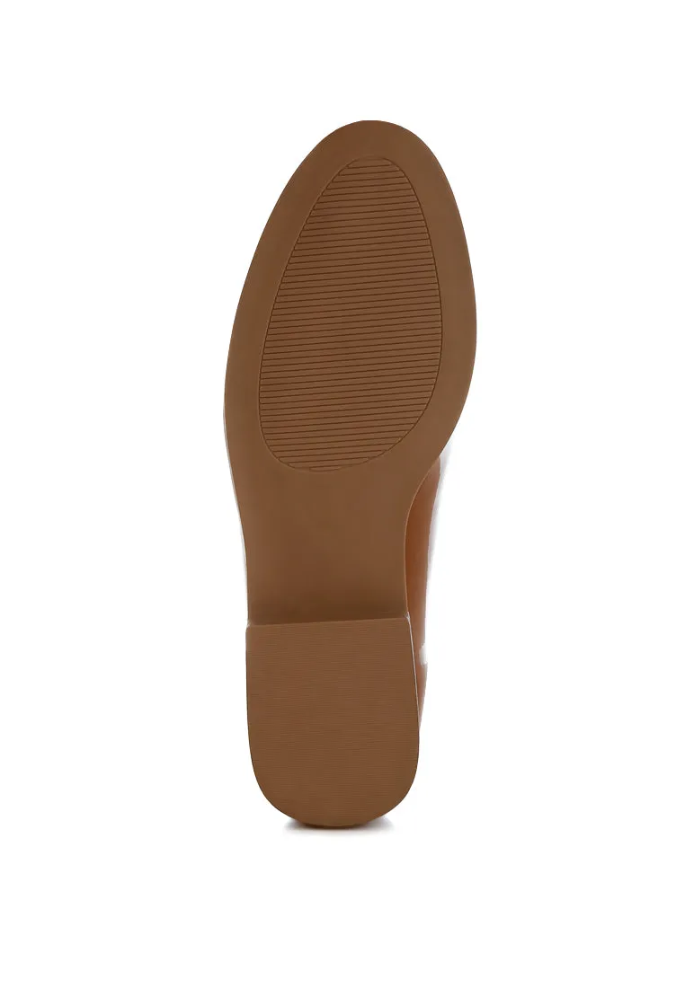 Patent Faux Leather Loafers By RUW