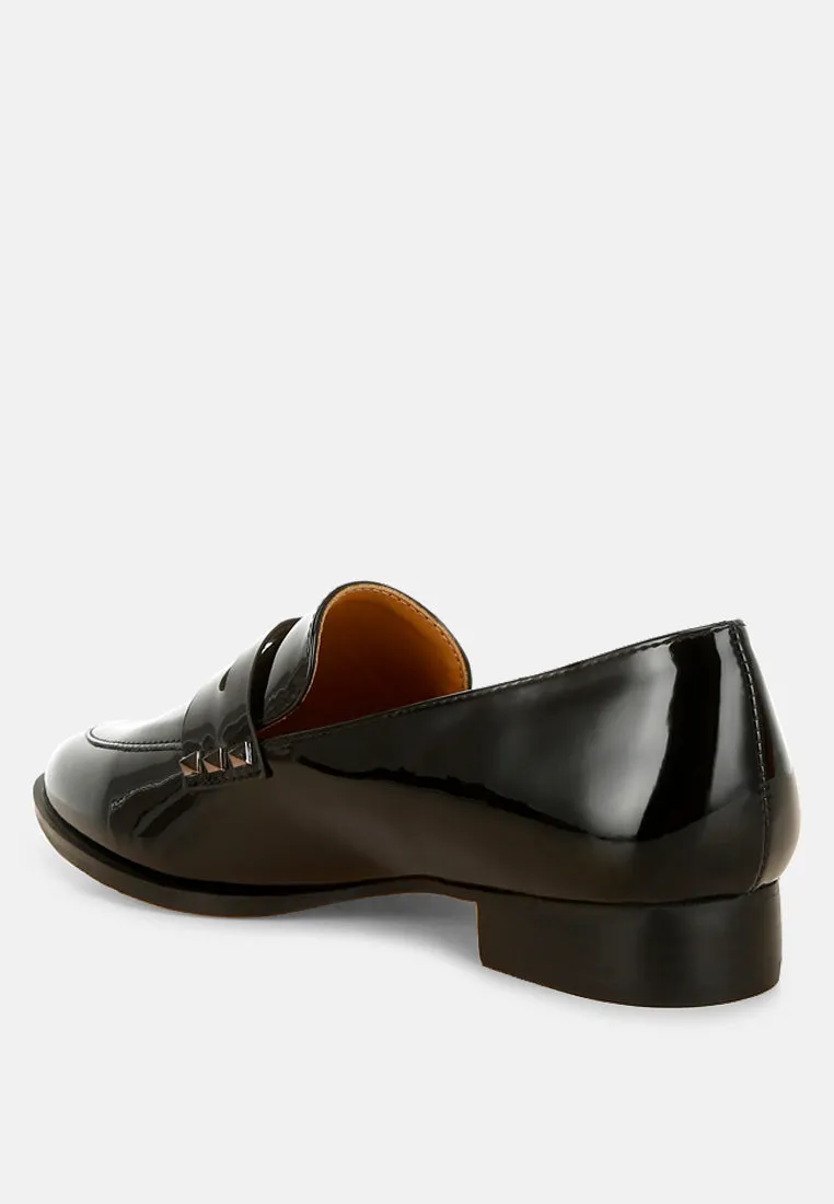 Patent Pleather Penny Loafers By Ruw