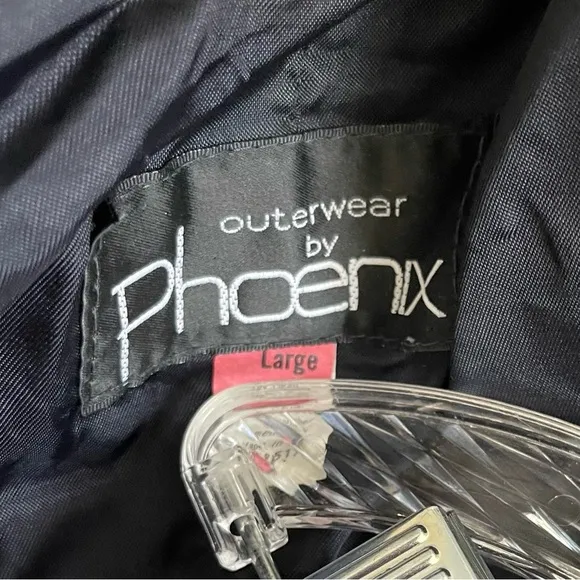 PHOENIX (Outerwear) Women’s Teal/Black 80/90’s Suede Short Leather Jacket-Size L