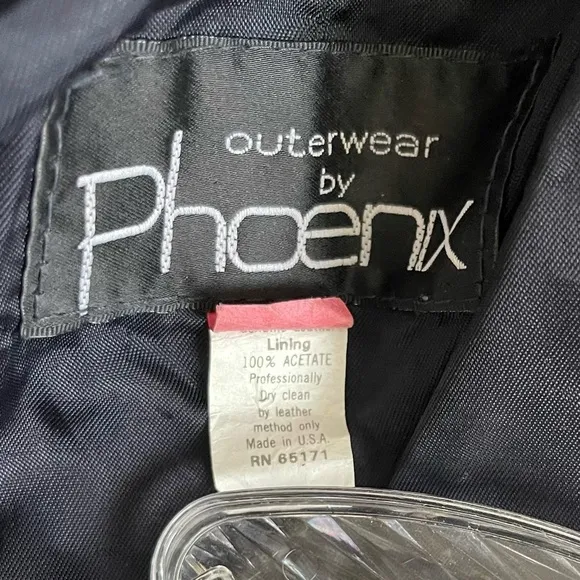 PHOENIX (Outerwear) Women’s Teal/Black 80/90’s Suede Short Leather Jacket-Size L
