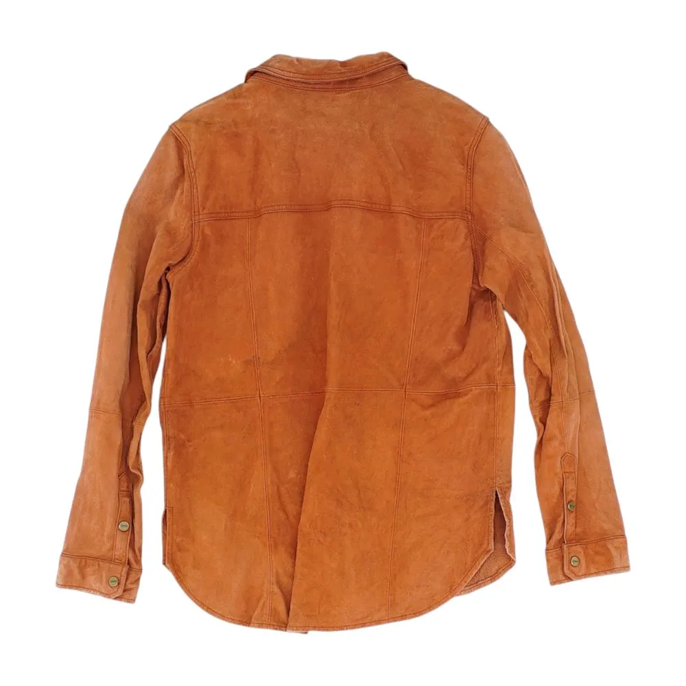 Pink Solid Leather Jacket