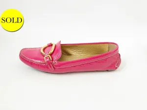 Prada Pink Patent Leather Loafer Size 38 It (8 Us)