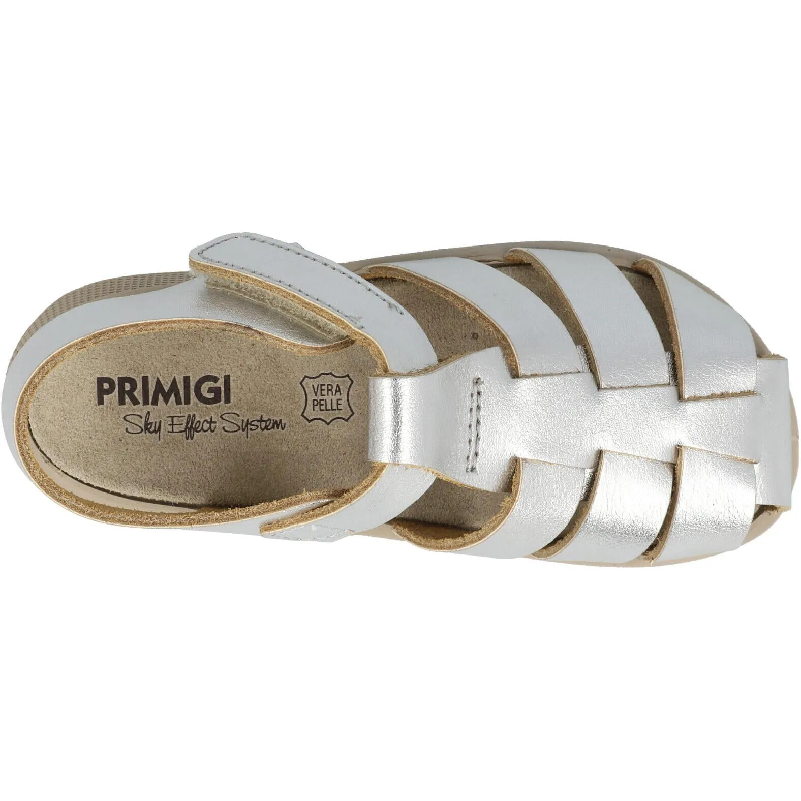 Primigi Pio Silver Fisherman Sandals for Kids