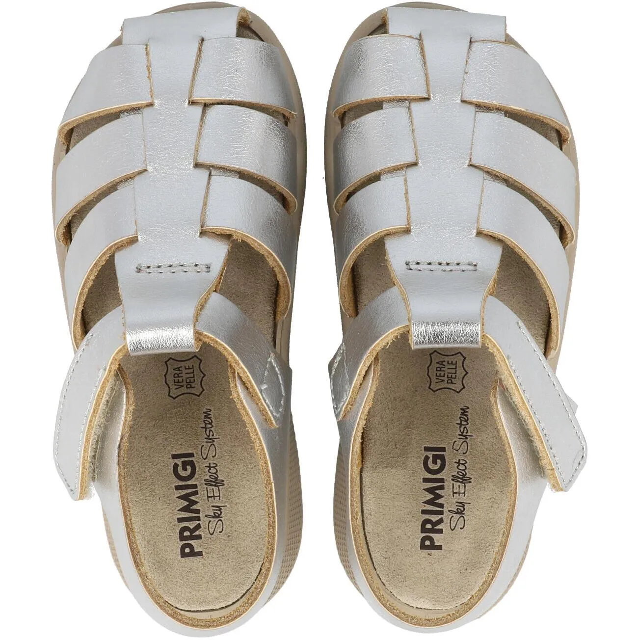 Primigi Pio Silver Fisherman Sandals for Kids