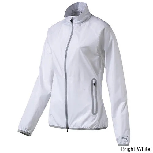 Puma Ladies Full Zip Wind Golf Jacket (#572302) S Shocking Pink