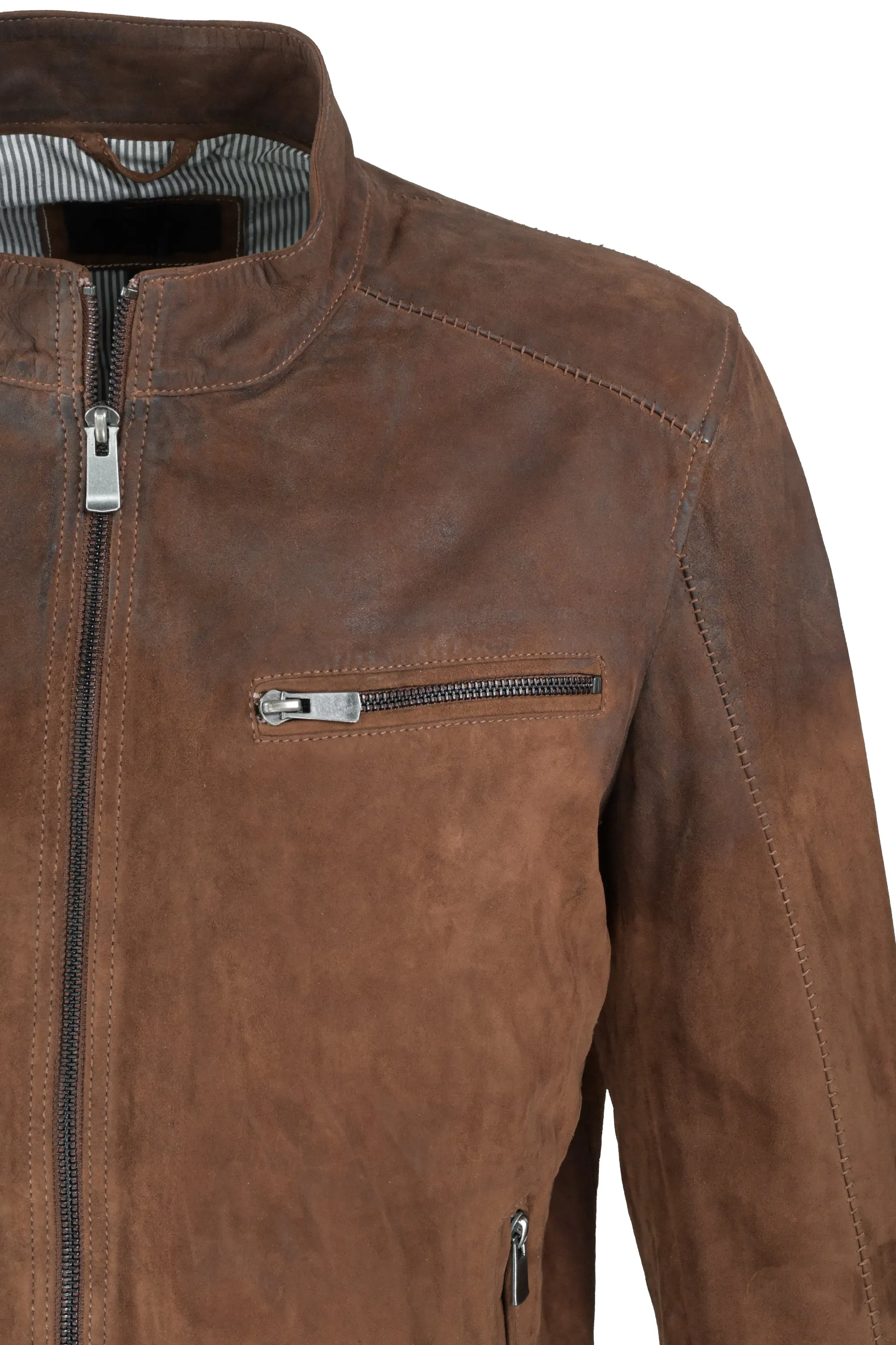Regency Stevens Leather Jacket - Cigar