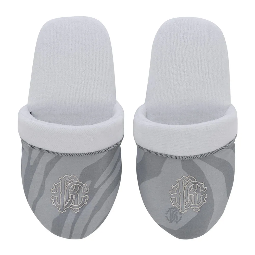 Roberto Cavalli Macro Zebrage Slippers - Bianco/Perla