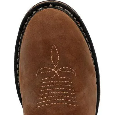 Rocky Men's Original Ride 11" RT Waterproof Western Work Boot -Brown- RKW0420