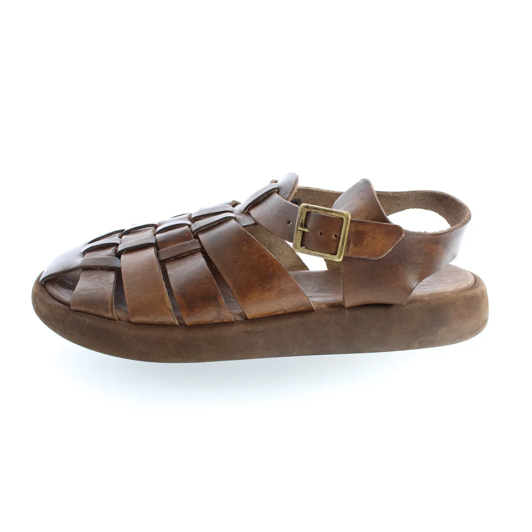 SAMUEL MAHOGANY FISHERMAN SANDALS