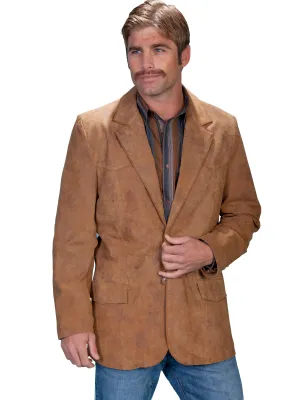 Scully Leather Mens Western Sportcoat Blazer Jacket Button Front Maple 48